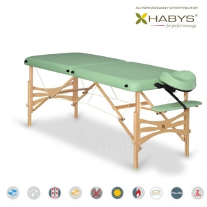 Sulankstomas masažo stalas HABYS Panda Soft Touch Pistachio Massage furniture