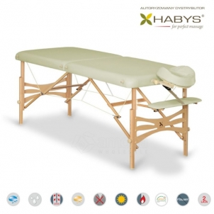 Sulankstomas masažo stalas HABYS Panda Vinyl Flex Ecru Massage furniture