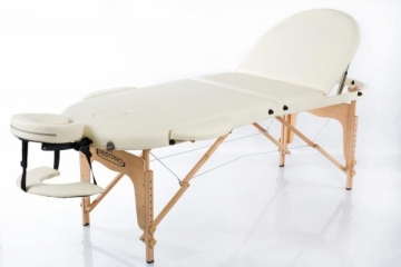 Sulankstomas masažo stalas Restpro Classic Oval 3 Cream Massage furniture