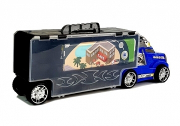Žaislinis sunkvežimis su automobilių modeliukais Lean Toys