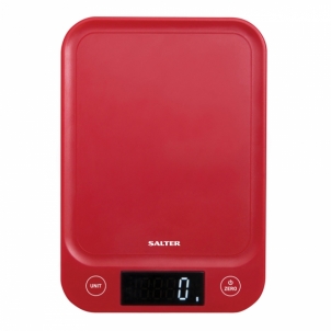 Svarstyklės Salter 1067 RDDRA Digital Kitchen Scale, 5kg Capacity red Household scales