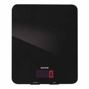 Svarstyklės Salter 1150 BKDR 5kg Glass Electronic Kitchen Scales - Black