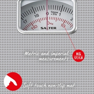 Svarstyklės Salter 433 SVDR Mechanical Bathroom Scale Silver