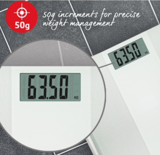 Svarstyklės Salter 9009 WH3R Ultimate Accuracy Electronic Bathroom Scales white