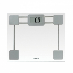Svarstyklės Salter 9081 SV3R Toughened Glass Compact Electronic Bathroom Scale Ķermeņa un virtuves svari