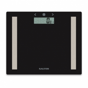 Svarstyklės Salter 9113 BK3R Compact Glass Analyser Bathroom Scales - Black