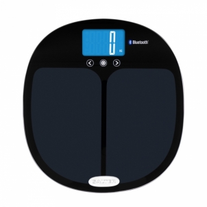 Svarstyklės Salter 9192 BK3R Curve Bluetooth Smart Analyser Bathroom Scale black Ķermeņa un virtuves svari