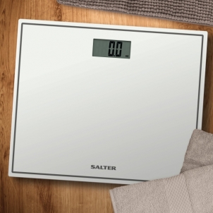 Svarstyklės Salter 9207 WH3R Compact Glass Electronic Bathroom Scale - White