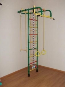 Švediška gimnastikos sienelė Pioner-A, žalia/geltona