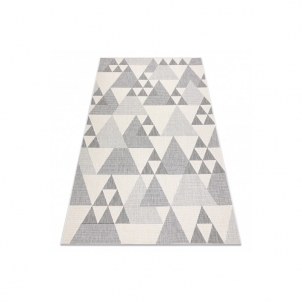 Šviesus raštuotas kilimas SPRING Trikampiai | 140x200 cm