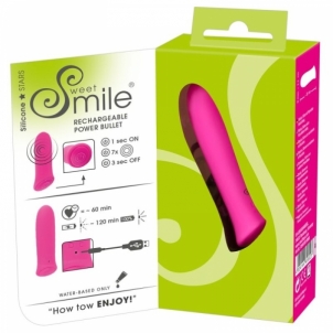 Sweet Smile vibratorius Pirštukas (rožinė) Masažuoklai pakraunami iš el. tinklo