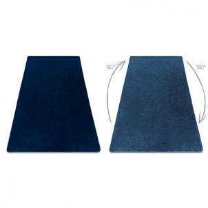 Tamsiai mėlynas kailio imitacijos kilimas POSH | 50x80 cm