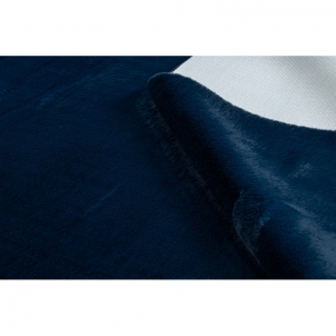 Tamsiai mėlynas kailio imitacijos kilimas POSH | 80x150 cm
