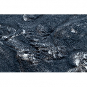 Tamsiai pilkas kailio imitacijos kilimas LAPIN | 180x270 cm