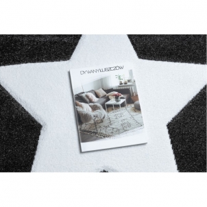 Tamsiai pilkas kilimas PETIT STAR | 120x170 cm 