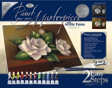 Tapymo komplektas Royal & Langnickel Paint Your Own Masterpiece Painting Set, Classic Magnolias Zīmēšanas dēļi