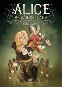 Taro kortos Alice in wonderland - knyga, iliustruota - Paolo Barbieri