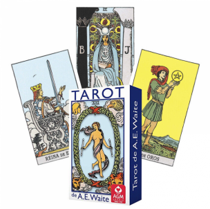 Taro kortos Tarot De Ae Waite Standard Blue Edition In Spanish AGM 