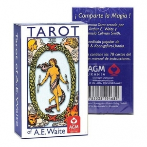Taro kortos Tarot De Ae Waite Standard Blue Edition In Spanish AGM