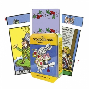 Taro kortos The Wonderland skardinėje dėžutėje