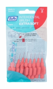 Tarpdančių šepetėlis TePe Extra Soft 8vnt 0,5 mm Dantų šepetėliai