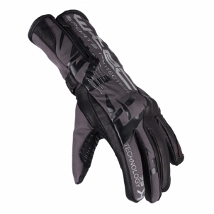 Terminės pirštinės motociklininkui W-TEC Kaltman HLG-751, Spalva juoda-pilka, Dydis M Motorcycle gloves