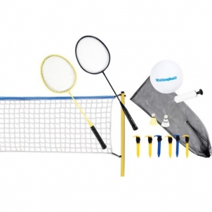 Tinklinio ir badmintono rinkinys 2in1 Volejbola tīkli