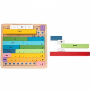 Tooky Toy medinės kaladėlės, matematika Educational toys