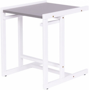 Transformuojama maitinimo kėdutė-stalas, 2in1, pilkai balta