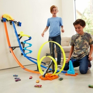 Trąsos rinkinys GGH70 Hot Wheels Track Builder Vertical Launch Kit Car racing tracks for kids