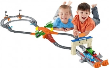 Traukinukas DFM53 Thomas & Friends DFM53 TrackMaster Percys Railway Race Set