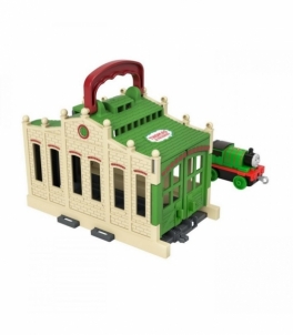 Traukinukas GWX65 / GWX08 Thomas & Friends Push Along Connect and Go Tidmouth Shed Percy