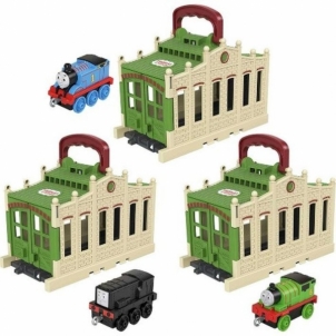 Traukinukas GWX65 / GWX08 Thomas & Friends Push Along Connect and Go Tidmouth Shed Percy