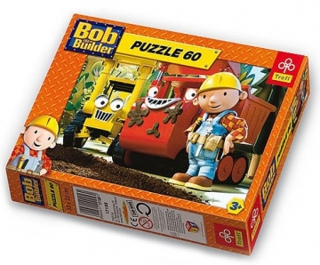 Puzlės dėlionė Bob the Builder TREFL Puzzle 17155 - 60 dalių 