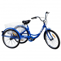 Triratis dviratis Enero, mėlynas City bikes