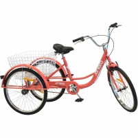 Triratis dviratis Enero, oranžinis City bikes