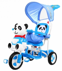 Trīsritenis - Panda, mėlynas Velosipēdi bērniem