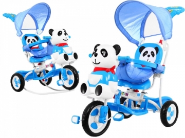 Trīsritenis - Panda, mėlynas