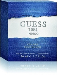 Tualetes ūdens Guess Guess 1981 Indigo For Men EDT 50 ml Vīriešu smaržas