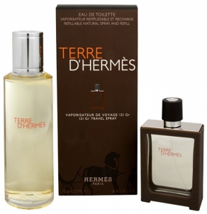Tualetinis vanduo Hermes Terre D´ Hermes EDT 30 ml + EDT 125 ml (papildymas) (Rinkinys) Kvepalų ir kosmetikos rinkiniai