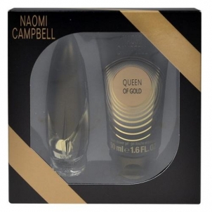 Tualetinis vanduo Naomi Campbell Queen of Gold EDT 15ml (Rinkinys)