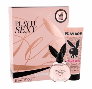 Tualetinis vanduo Playboy Play It Sexy For Her Eau de Toilette 40ml (Rinkinys 3) Kvepalai moterims
