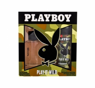 Tualetinis vanduo Playboy Play It Wild For Him Eau de Toilette 60ml (Rinkinys) Kvepalai vyrams
