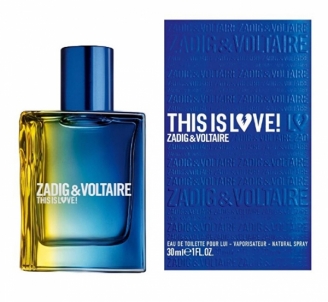 Tualetinis vanduo Zadig & Voltaire This is Love! for him - EDT - TESTER - 100 ml (be pakuotės) Kvepalai vyrams