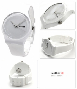 Unisex laikrodis Swatch WHITE REBEL SUOW701