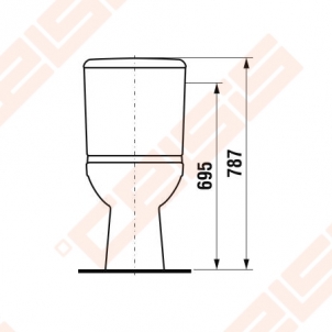 Toilet „Olymp“ with right runoff 2