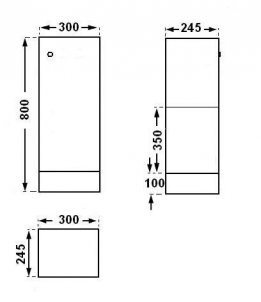 Universali pastatoma spintelė G101