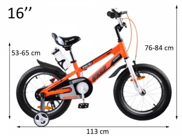 Vaikiškas dviratis Royal Baby Space no.1 16, oranžinis