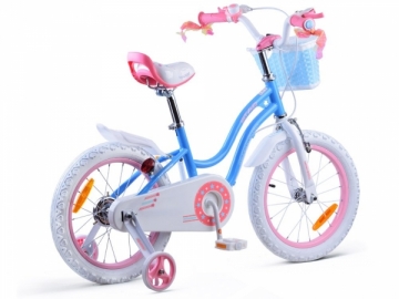 Vaikiškas dviratis Royal Baby Star Girl 16, mėlynas