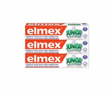 Vaikiška dantų pasta Elmex Junior Trio 3 x 75 ml